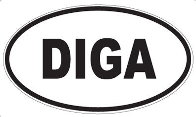 DIGA - Oval Sticker