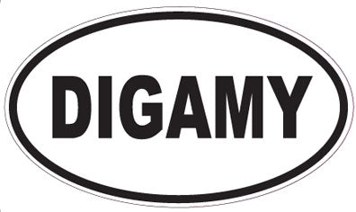 DIGAMY - Oval Sticker