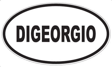 DIGEORGIO - Oval Sticker