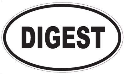 DIGEST - Oval Sticker
