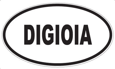 DIGIOIA - Oval Sticker