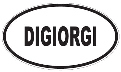 DIGIORGI - Oval Sticker