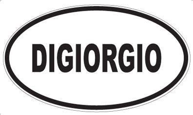DIGIORGIO - Oval Sticker