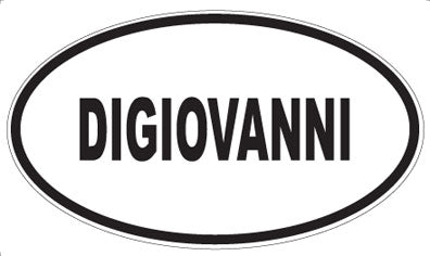 DIGIOVANNI - Oval Sticker