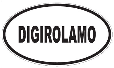 DIGIROLAMO - Oval Sticker
