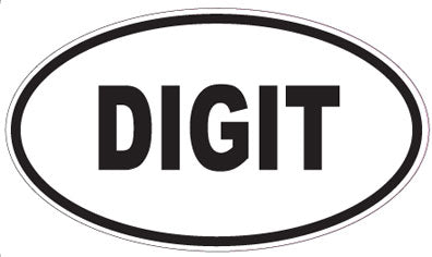 DIGIT - Oval Magnet