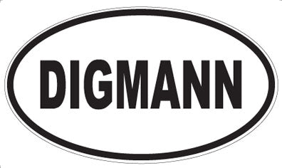 DIGMANN - Oval Sticker