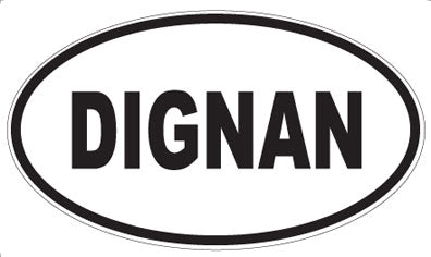 DIGNAN - Oval Sticker