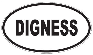 DIGNESS - Oval Sticker