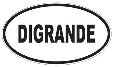 DIGRANDE - Oval Sticker