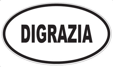 DIGRAZIA - Oval Sticker