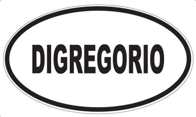 DIGREGORIO - Oval Sticker