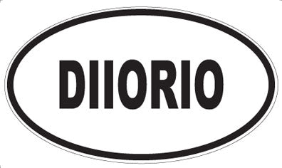 DIIORIO - Oval Sticker