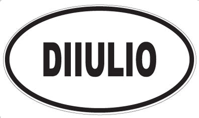 DIIULIO - Oval Sticker