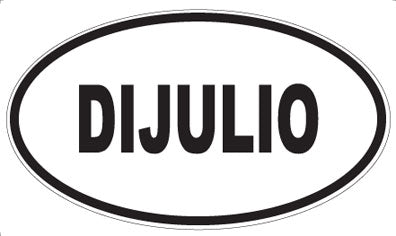 DIJULIO - Oval Sticker