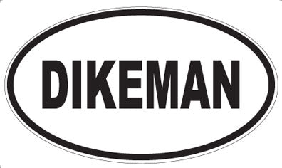 DIKEMAN - Oval Sticker