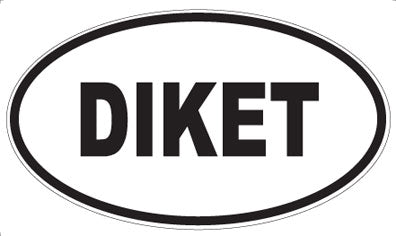 DIKET - Oval Sticker