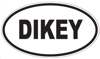 DIKEY - Oval Sticker