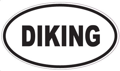 DIKING - Oval Sticker