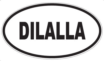 DILALLA - Oval Sticker