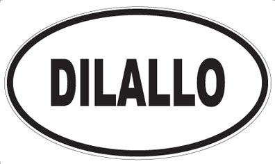 DILALLO - Oval Sticker