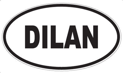 DILAN - Oval Sticker