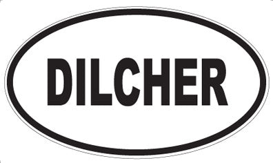 DILCHER - Oval Sticker