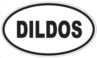 DILDOS - Oval Sticker