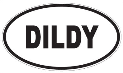 DILDY - Oval Sticker