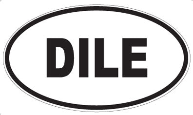 DILE - Oval Sticker