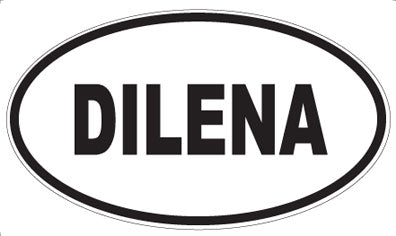 DILENA - Oval Sticker