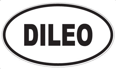 DILEO - Oval Sticker
