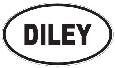 DILEY - Oval Sticker