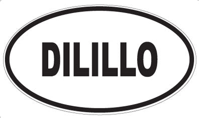DILILLO - Oval Sticker