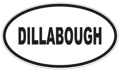 DILLABOUGH - Oval Sticker