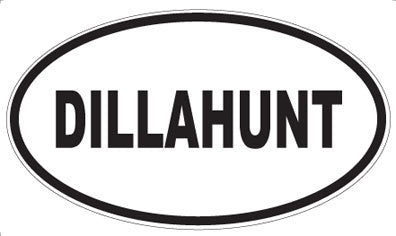 DILLAHUNT - Oval Sticker