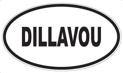DILLAVOU - Oval Sticker