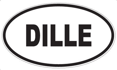DILLE - Oval Sticker