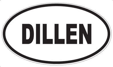 DILLEN - Oval Sticker