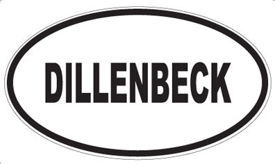 DILLENBECK - Oval Magnet