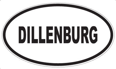 DILLENBURG - Oval Sticker