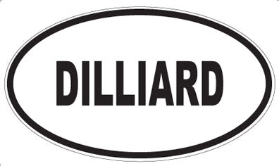 DILLIARD - Oval Magnet