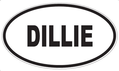 DILLIE - Oval Sticker