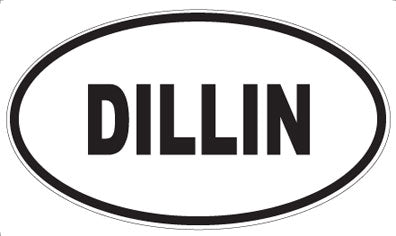 DILLIN - Oval Sticker