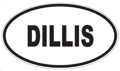 DILLIS - Oval Sticker