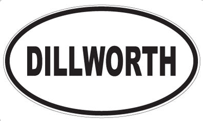 DILLWORTH - Oval Sticker