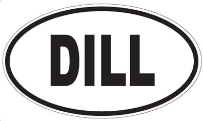 DILL - Oval Sticker