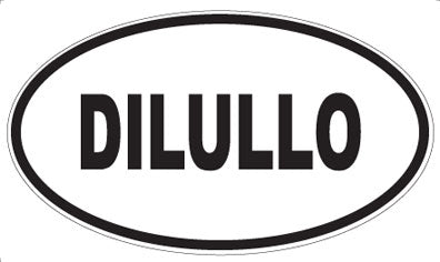 DILULLO - Oval Sticker