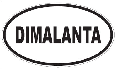 DIMALANTA - Oval Sticker