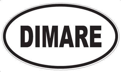 DIMARE - Oval Sticker